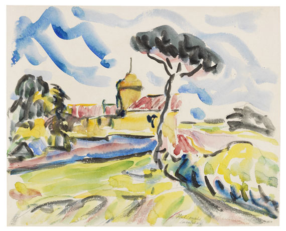 Erich Heckel - Italienische Landschaft