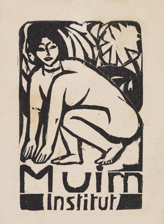 Ernst Ludwig Kirchner - Titel für den Prospekt des Muim-Instituts