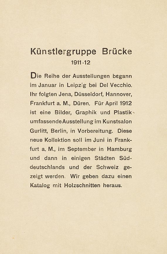 Erich Heckel - und Ernst Ludwig Kirchner  – Jahresbericht von 1911/12 - Altre immagini