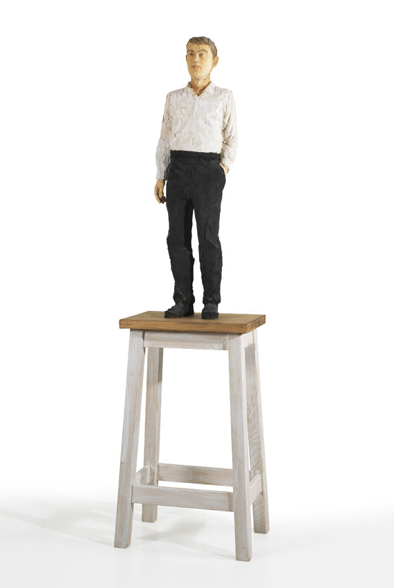 Stephan Balkenhol - Mann mit weißem Hemd und schwarzer Hose - Altre immagini