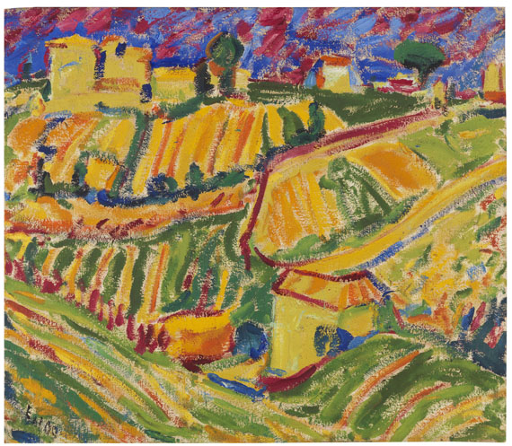 Erich Heckel - Landschaft bei Rom