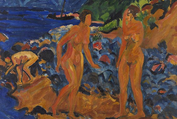 Erich Heckel - Figuren am Strand