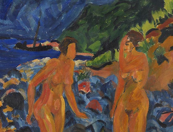 Erich Heckel - Figuren am Strand