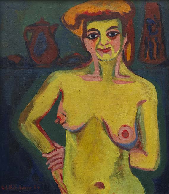 Ernst Ludwig Kirchner - Das blaue Mädchen in der Sonne