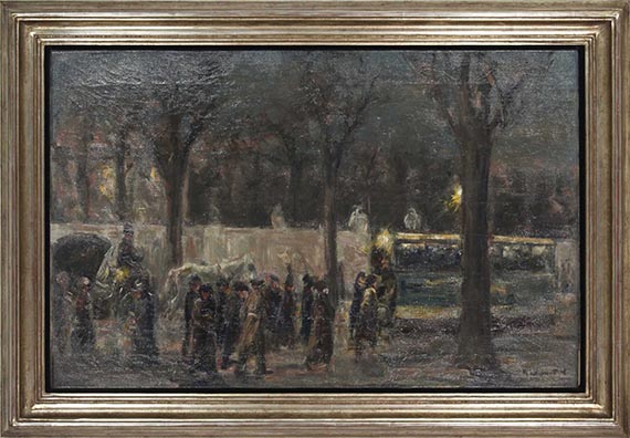 Max Liebermann - Abend am Brandenburger Tor - Cornice