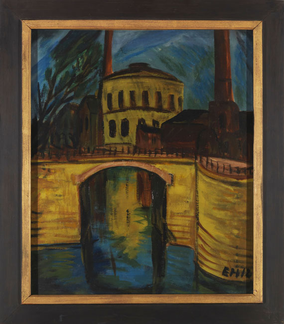 Erich Heckel - Gaswerk am Luisenufer - Cornice