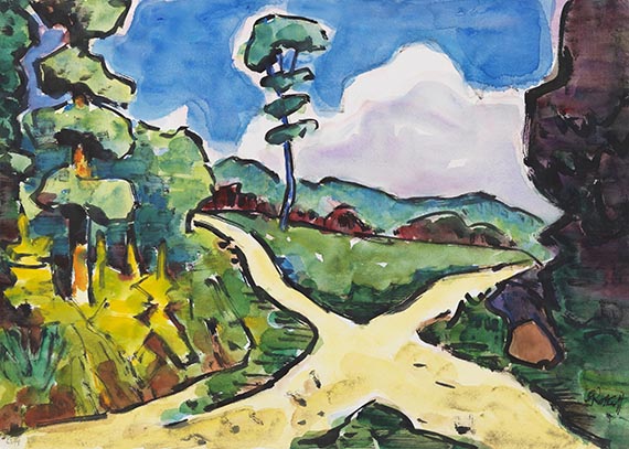 Karl Schmidt-Rottluff - Kreuzweg am Taunus