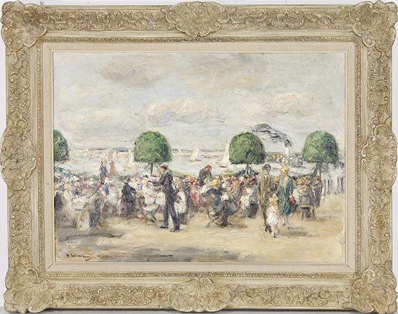 Max Liebermann - Gartenlokal am Wannsee - Schwedischer Pavillon - Cornice