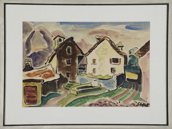 Karl Schmidt-Rottluff - Häuser im Tessin - Cornice