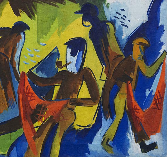 Karl Schmidt-Rottluff - Fischer mit Netzen - Altre immagini