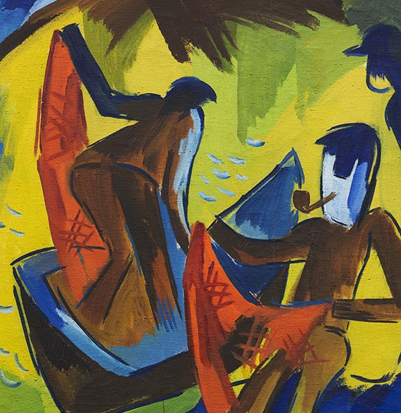 Karl Schmidt-Rottluff - Fischer mit Netzen