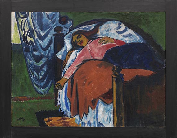 Hermann Max Pechstein - Die Ruhende - Cornice