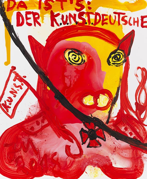 Jonathan Meese - DAS MEISTERWERK DES HYPNOTISCHEN: DAS GEILMAUL VON MOOSHAM DERER VON HUNTINGTON!