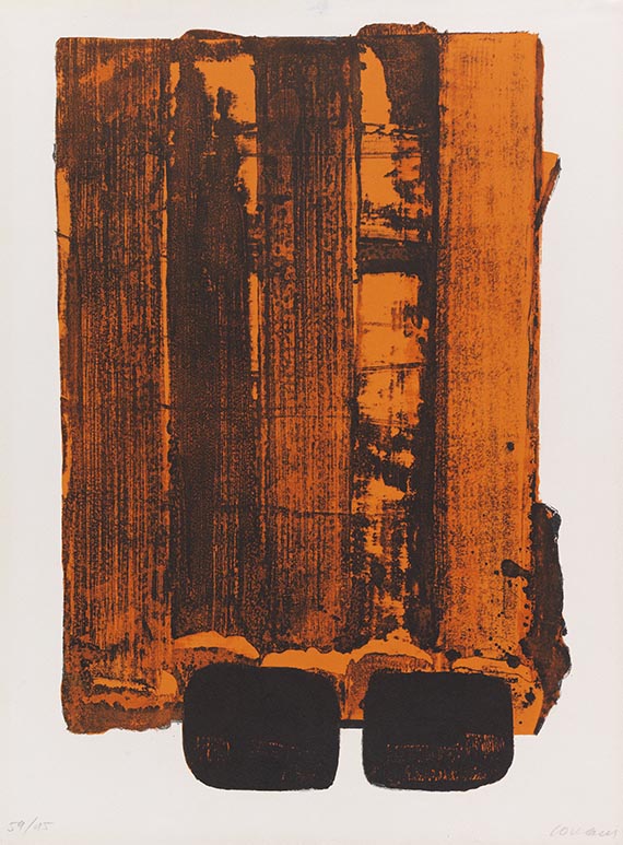 Pierre Soulages - Lithographie n° 34