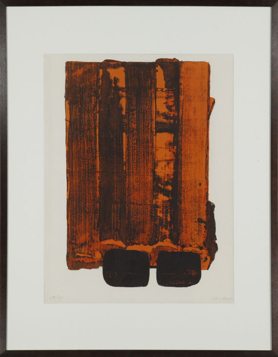 Pierre Soulages - Lithographie n° 34 - Cornice