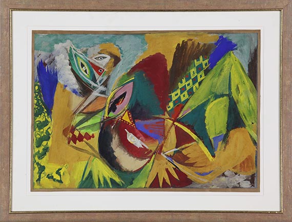 Ernst Wilhelm Nay - Liegende große Frau - Cornice