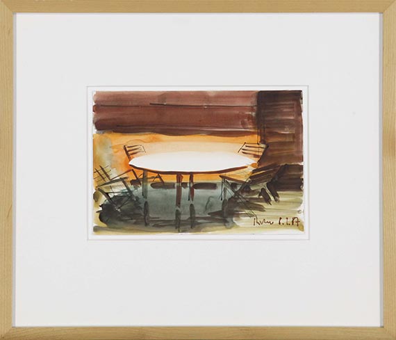 Gerhard Richter - Tisch mit Stühlen (8.1.87) - Cornice