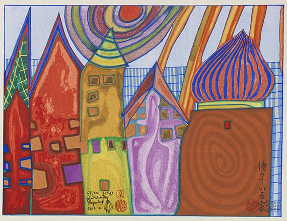 Friedensreich Hundertwasser - Nana Hyaka Mizu. Mit 7 Grafiken - Altre immagini