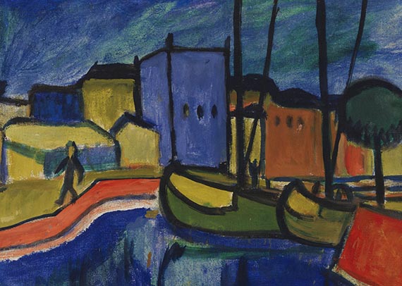 Erich Heckel - Vor gelbem Tuch 1908 / Schiffe im Kanal 1912 - Altre immagini