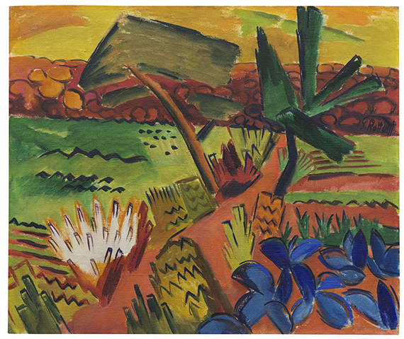 Karl Schmidt-Rottluff - Landschaft (Garten)