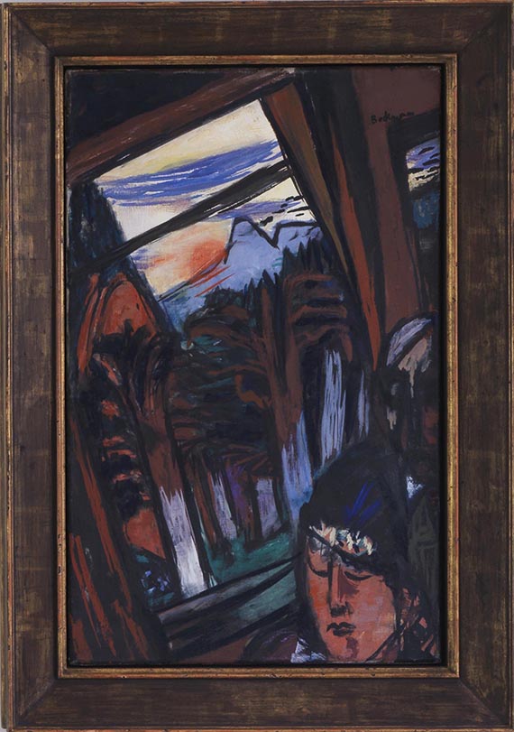 Max Beckmann - Drahtseilbahn in Baden-Baden (Bergbahn in Colorado) - Cornice