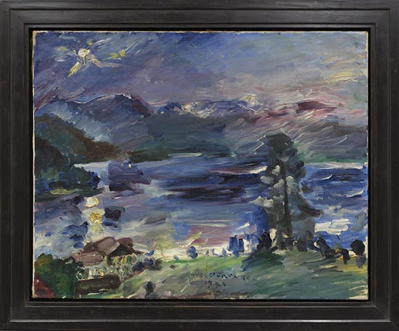 Lovis Corinth - Walchensee, aufgehender Mond - Cornice