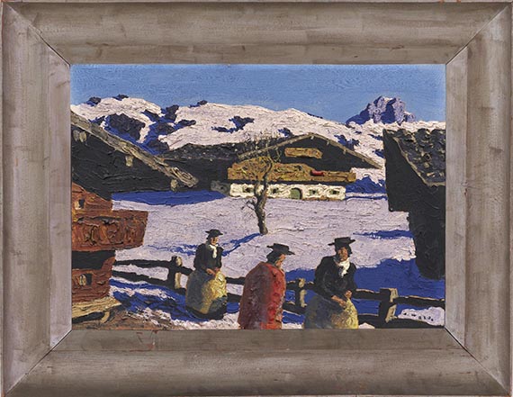 Alfons Walde - Winter in Tirol  (Spätwinter / Bergfrühling) - Cornice