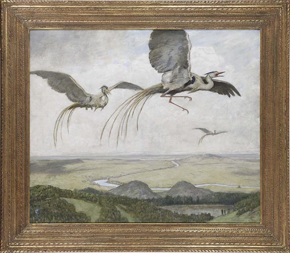 Hans Thoma - Wundervögel - Cornice