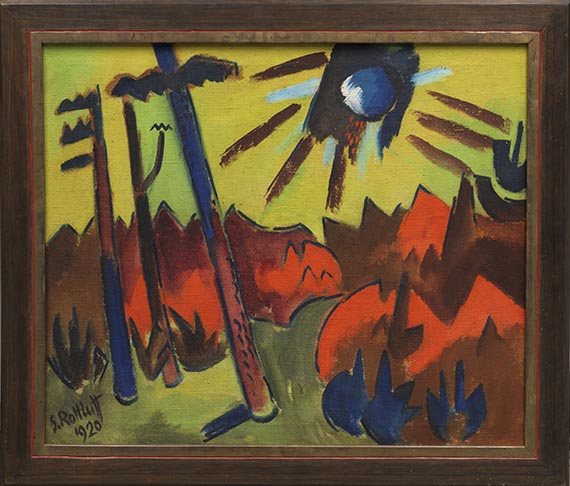 Karl Schmidt-Rottluff - Junger Wald und Sonne - Cornice