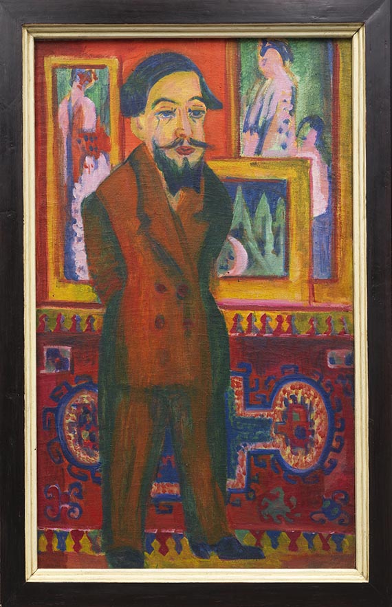 Ernst Ludwig Kirchner - Männerbildnis L. Schames - Cornice
