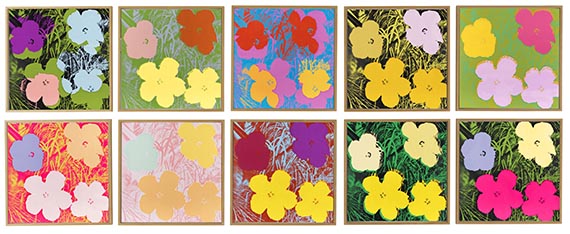 Andy Warhol - Flowers (10 Blatt) - Cornice
