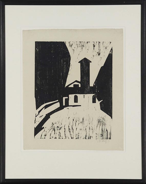 Karl Schmidt-Rottluff - Villa mit Turm - Cornice