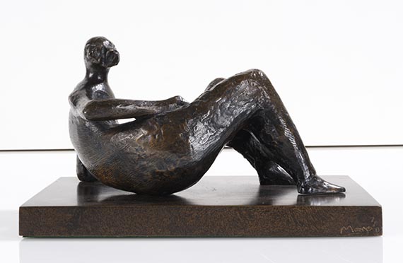 Henry Moore - Maquette for Reclining Figure: Angles - Retro