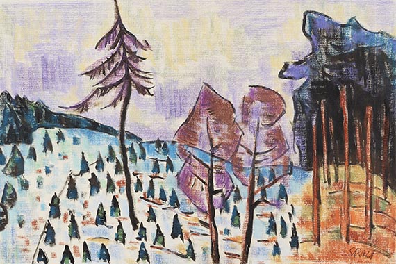 Karl Schmidt-Rottluff - Verschneite Schonung