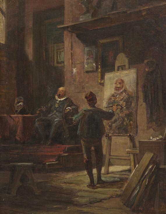 Carl Spitzweg - Der Maler im Atelier