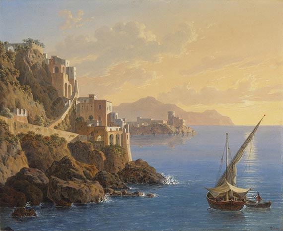 Leo von Klenze - Amalfi im Abendlicht