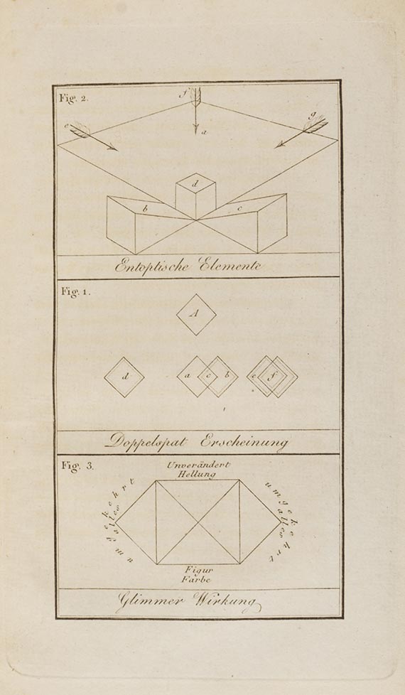 Johann Wolfgang von Goethe - Morphologie. 6 Hefte in 2 Ledermappen - Altre immagini