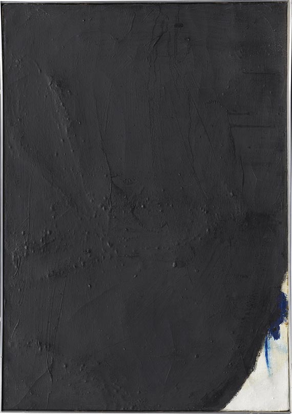 Arnulf Rainer - Schwarz auf Blau auf Weiß - Cornice