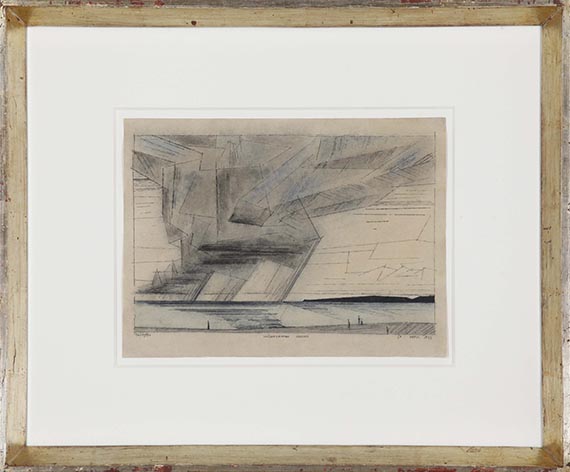 Lyonel Feininger - Vorüberziehende Schauer - Cornice