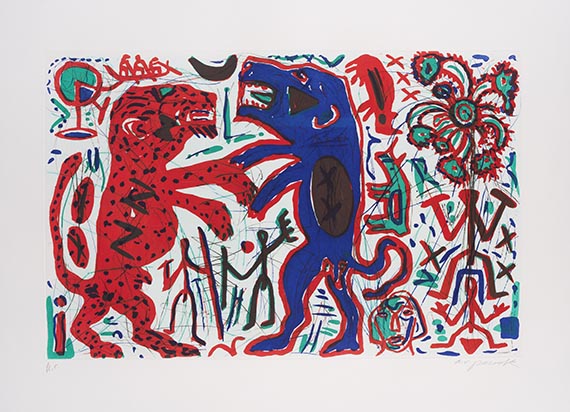 A. R. Penck (d.i. Ralf Winkler) - Romantischer Streit