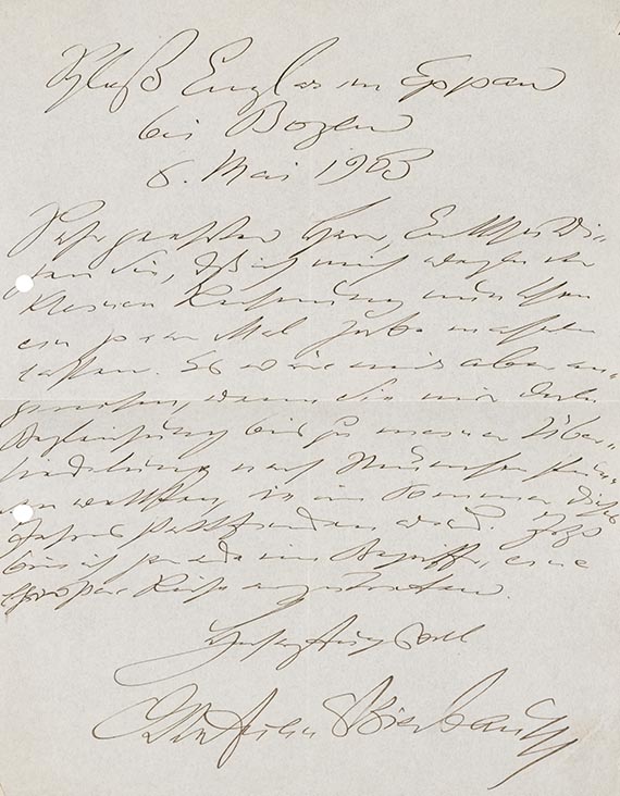 Otto Julius Bierbaum - Fr. von Bayros, Das schöne Mädchen von Pao. - Dabei: Eigh. Brief m. U. von O. J. Bierbaum (1903) - Altre immagini