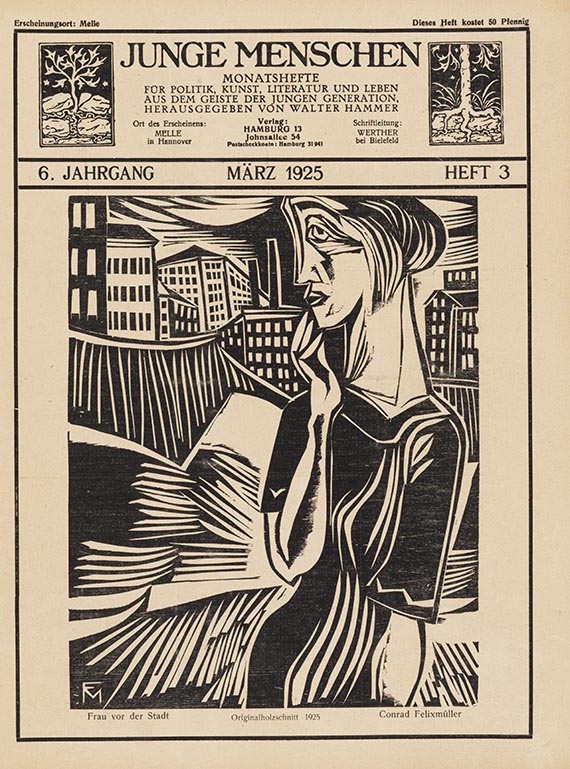 Conrad Felixmüller - Junge Menschen, Jg. 1925
