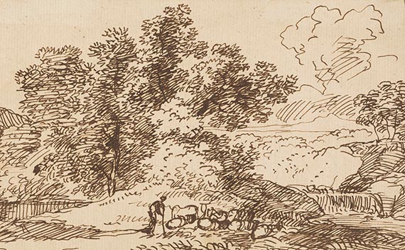 Franz Kobell - Landschaftsstudien (4 Bll.)