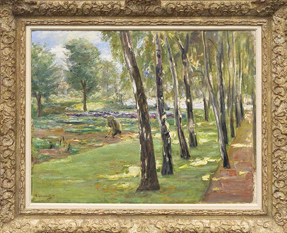 Max Liebermann - Die Birkenallee im Wannseegarten - Cornice