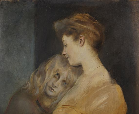 Franz von Lenbach - Lady Bateman mit Marion