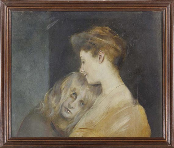 Franz von Lenbach - Lady Bateman mit Marion - Cornice