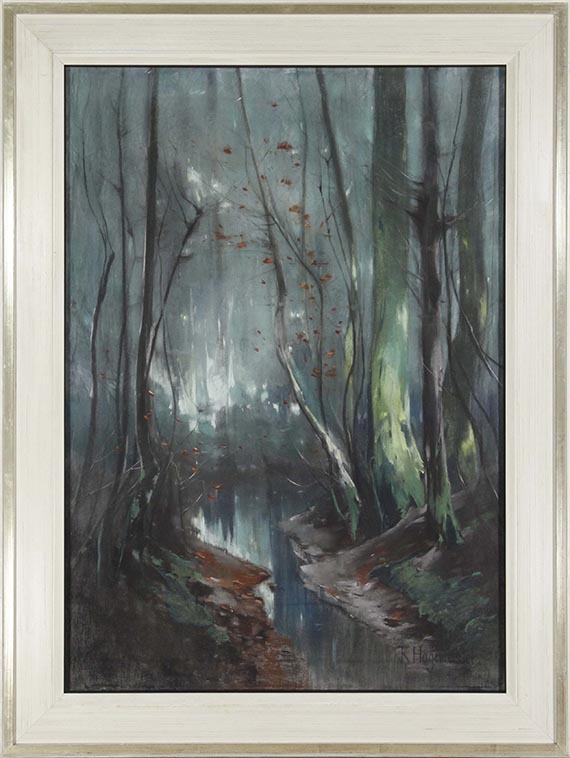 Karl Hagemeister - Märkische Landschaft (Der Wentorfgraben zwischen Caputh und Geltow) - Cornice