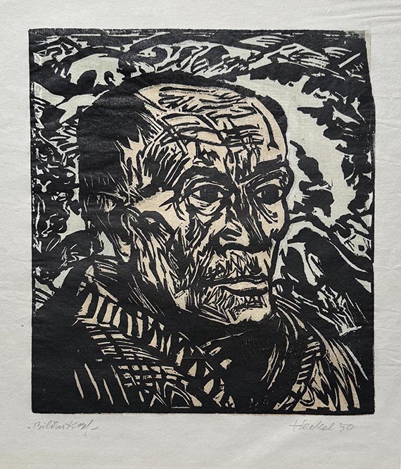 Erich Heckel - Bildniskopf