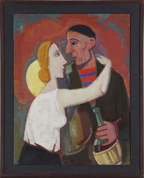 Karl Hofer - Mann und Frau - Cornice