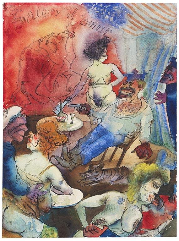 Otto Dix - Salon d´amur (Matrosenkneipe)